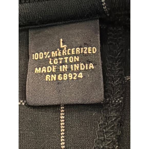 Gary Player 100% Cotton black windowpane Golf Polo LG - Picture 7 of 8